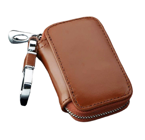 Home Car Keys' Bag Zipper Mini Wallet high-capacity Men Women's Key Holder Leather Chain Key Case Key Coin Pouch