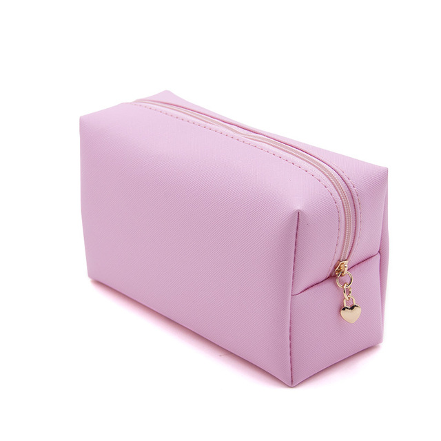 Women Travel Makeup Bags PU Leather Make Up Pouch Travel Wash Toiletry Organizer Purse Cosmetic Bag Storage Handbag for Girls