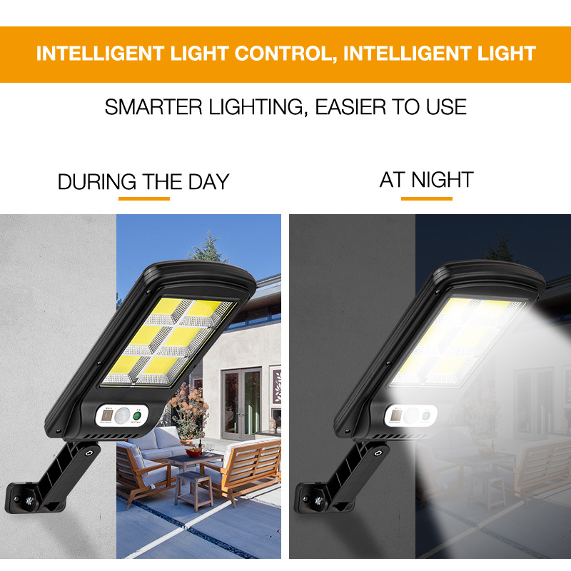 Waterproof  LED Outdoor Solar Street Light PIR Sensor Wall Lamp Human Induction COB Industrial Garden Square Highway Road Lamp