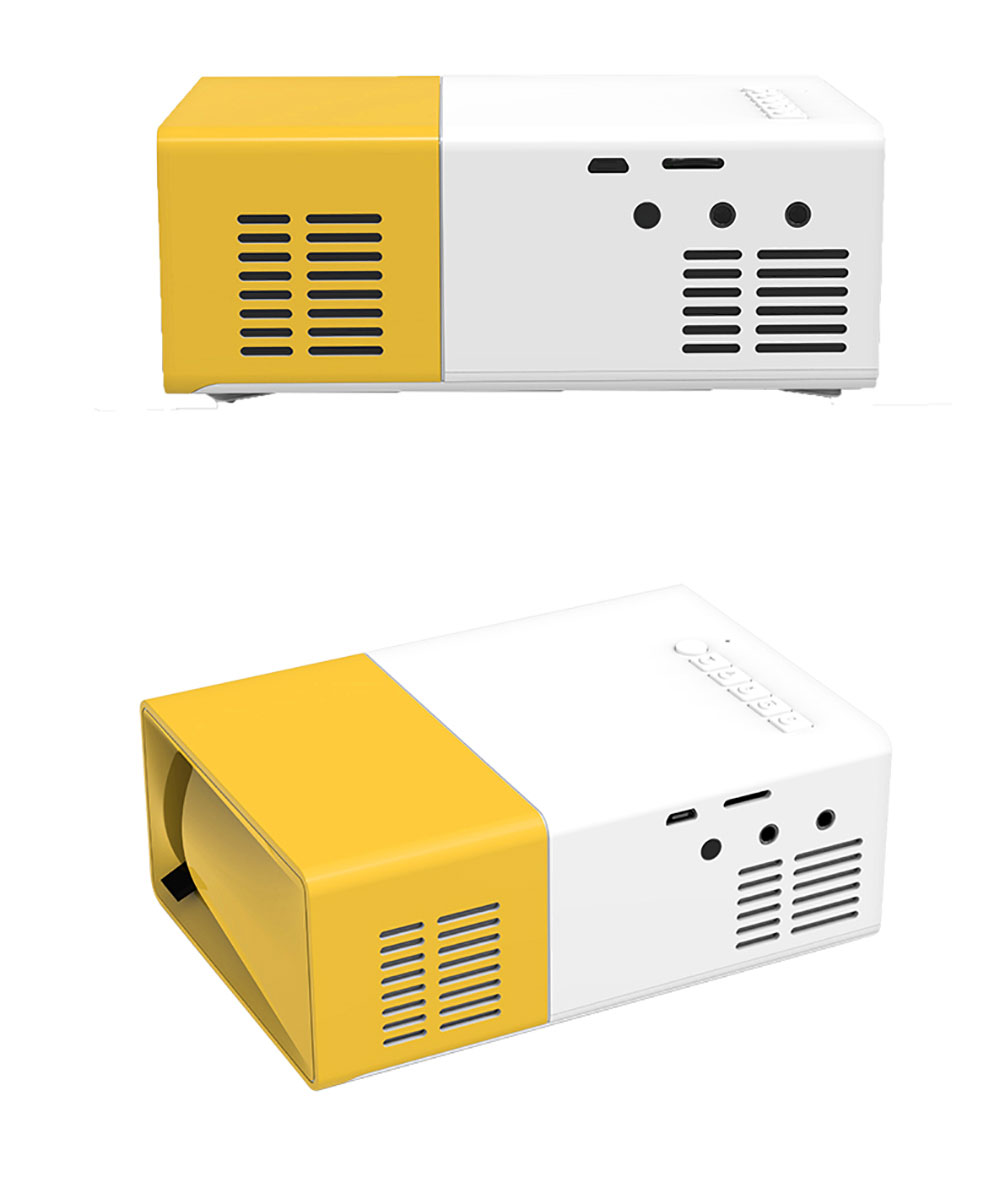 LEJIADA YG300 Pro LED Mini Projector 480x272 Pixels Supports 1080P HDMI-compatible USB Audio Portable Home Media Video Player