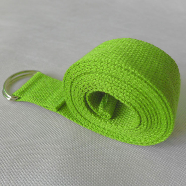 New Multi-Colors Women Yoga Stretch Strap D-Ring Belt Fitness Exercise Gym Rope Figure Waist Leg Resistance Fitness Band