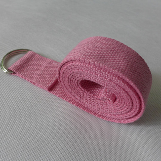 New Multi-Colors Women Yoga Stretch Strap D-Ring Belt Fitness Exercise Gym Rope Figure Waist Leg Resistance Fitness Band