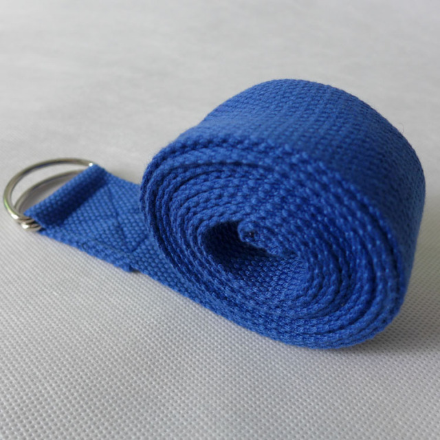 New Multi-Colors Women Yoga Stretch Strap D-Ring Belt Fitness Exercise Gym Rope Figure Waist Leg Resistance Fitness Band