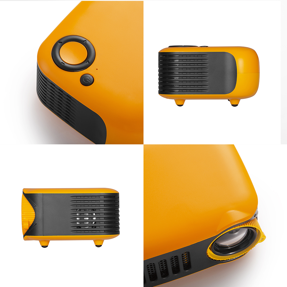 New A2000 Mini Projector 320x240 Pixels 800 Lumens Portable LED Home Multimedia Video Player Built-in Speaker