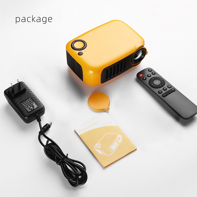 New A2000 Mini Projector 320x240 Pixels 800 Lumens Portable LED Home Multimedia Video Player Built-in Speaker