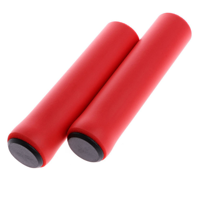 1Pair Silicone Cycling Bicycle Grips Outdoor MTB Mountain Bike Handlebar Grips Cover Anti-slip Strong Support Grips Bike Part