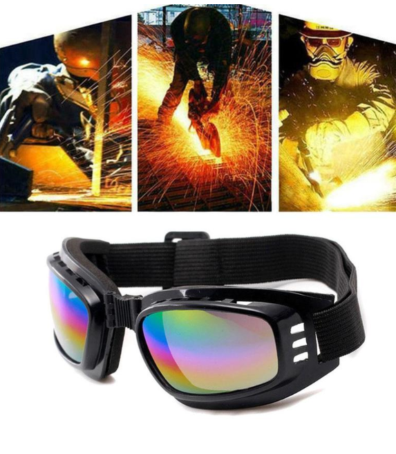 2022 Safety Anti-UV Welding Glasses Motorcycle Goggles Glasses Ski Sport Bike Racing Goggles Labor Protection Glasses Dust-proof