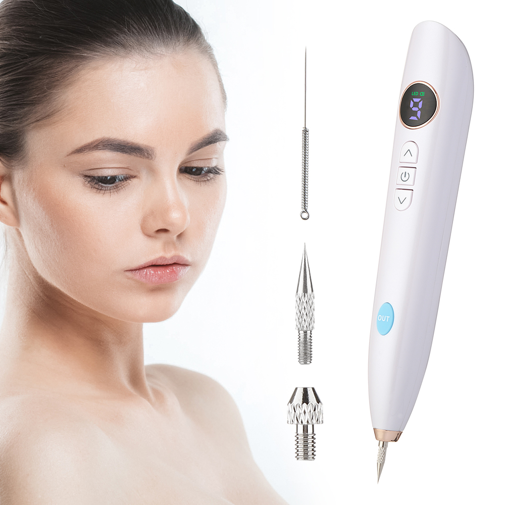 LCD Plasma Pen Profesional Laser Tattoo Mole Removal Pen Skin Care Tools Tag Removal Freckle Wart Dark Spot Remover Beauty Care