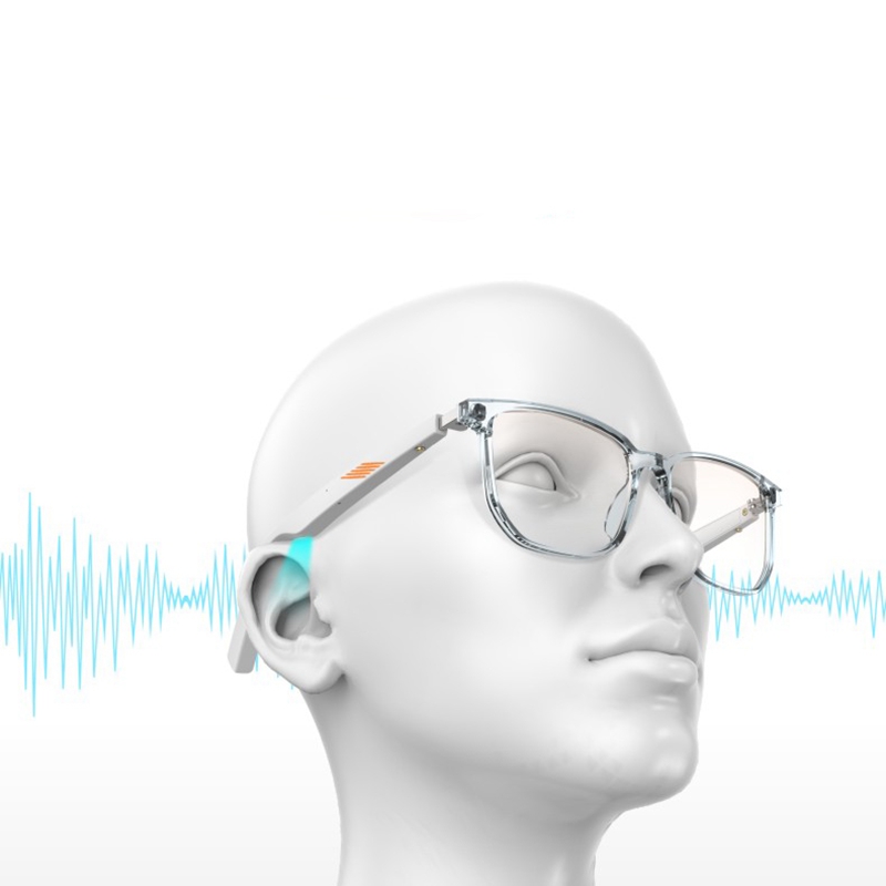 Smart Glasses Intelligente Bluetooth 5.0 Eyewear TWS Wireless Waterproof Earphones -Blue Polarized Lens Sunglasses