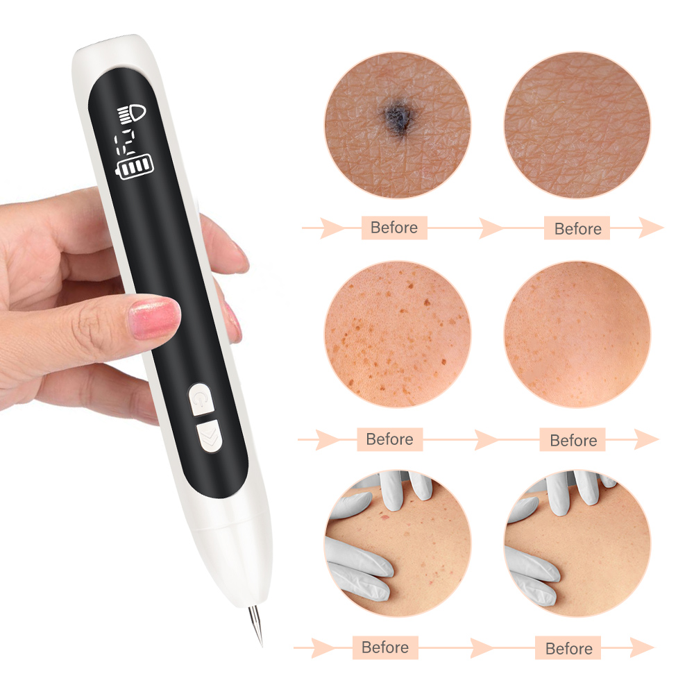 12 Modes Laser Plasma Pen Freckle Mole Dark Spot Wart Tag Remover LCD Tattoo Remaval Tools Face Cleaner Beauty Skin Care Device