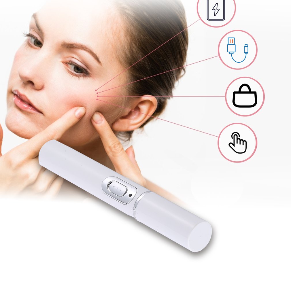 Acne Laser Pen Portable Wrinkle Removal Machine Soft Scar Remover Blue Therapy Massage Spider Vein Eraser Skin Care Beauty Tools