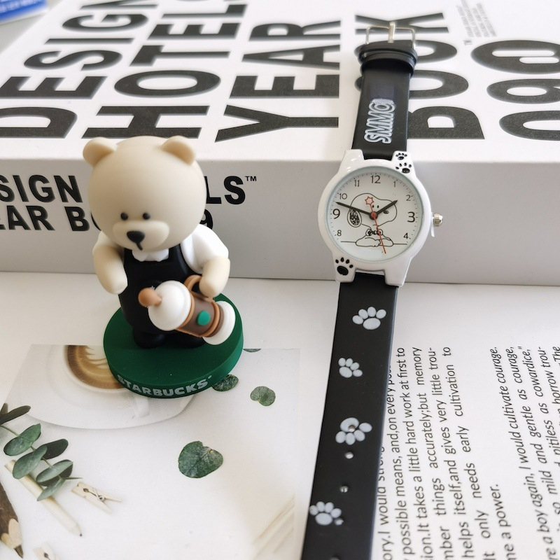 Cute Cartoon Dog Children Watch Fashion Waterproof Quartz Watch for Girl Boy Wristwatch