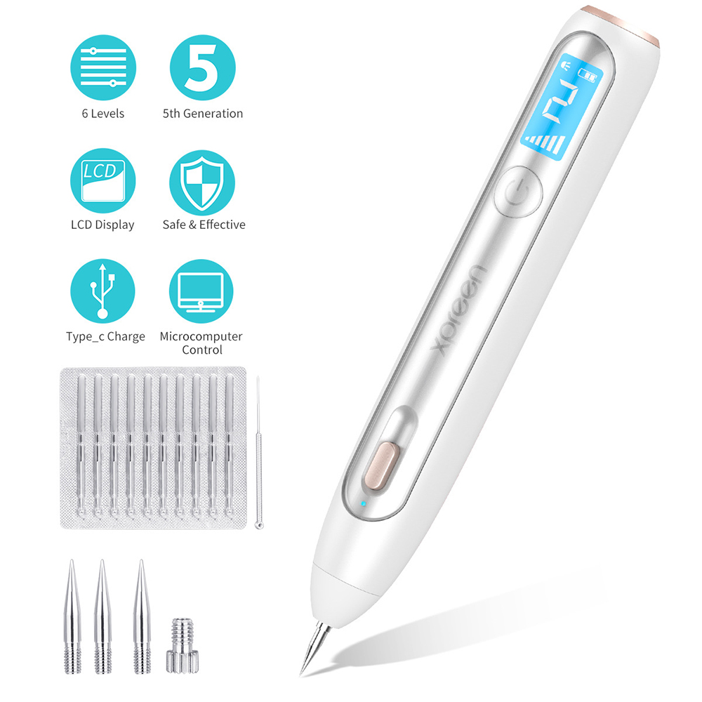 Portable Wireless Laser Freckle Removal Machine Skin Mole Dark Spot Remover for Wart Tag Tattoo Removal Pen Salon Face Beauty