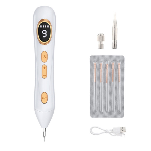 2022 New 9 Gears LCD Laser Plasma Pen Mole Removal Dark Spot Remover Skin Wart Tag Tattoo Beauty Care Tool