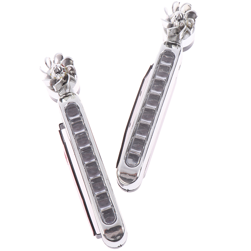 2pcs Wind Energy No Need External Power Supply Car Daytime Running Lights 8 LED DRL Daylight Headlight Lamp