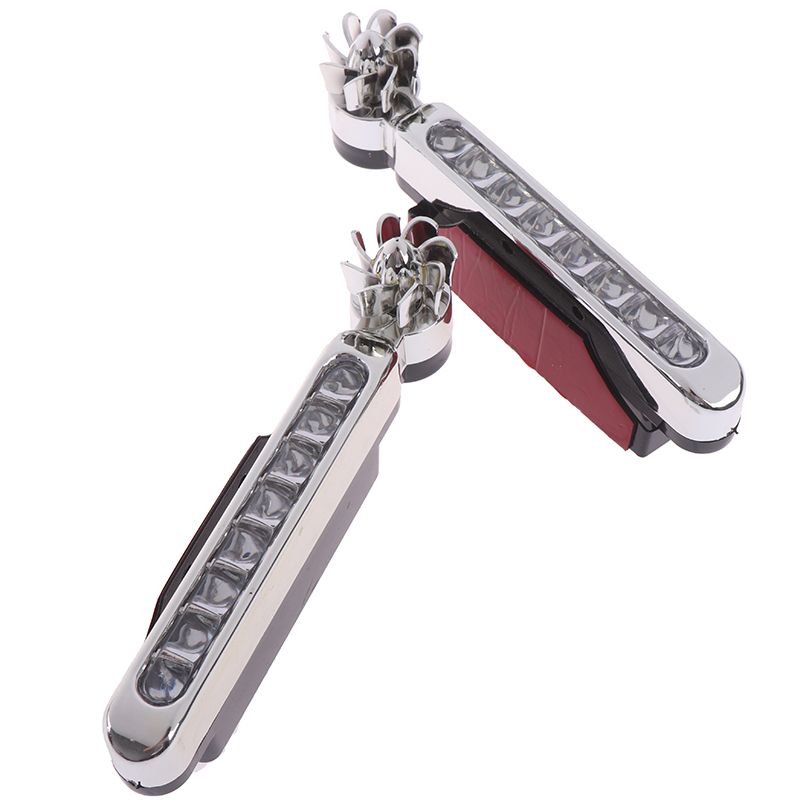 2pcs Wind Energy No Need External Power Supply Car Daytime Running Lights 8 LED DRL Daylight Headlight Lamp