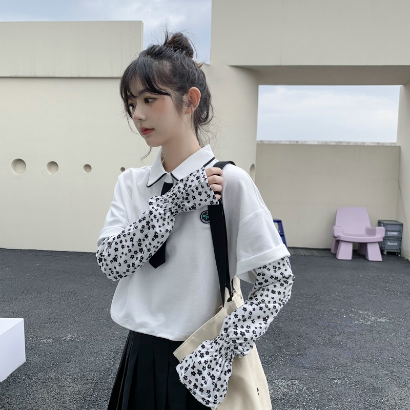 Summer Ice Sleeve Women's  Thin Ice Silk Arm Sun Protection UV Protection Long Driving Outdoor Riding Sleevelet