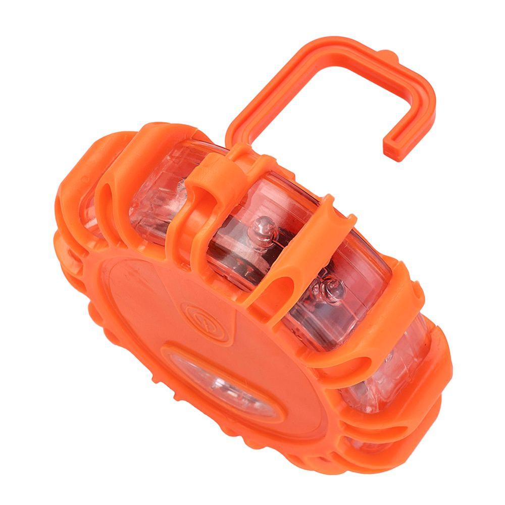 1PCS LED Road Flares Emergency Road Rescue Safety Strobe Flash Lights Car Roadside Beacon Disc Lamps Waterproof SOS Flashlight