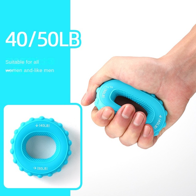 20-80LB Hand Grip Silicone Gripping Ring Finger Forearm Trainer Carpal Expander Muscle Workout Exercise Gym Fitness