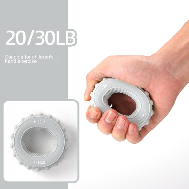 20-80LB Hand Grip Silicone Gripping Ring Finger Forearm Trainer Carpal Expander Muscle Workout Exercise Gym Fitness