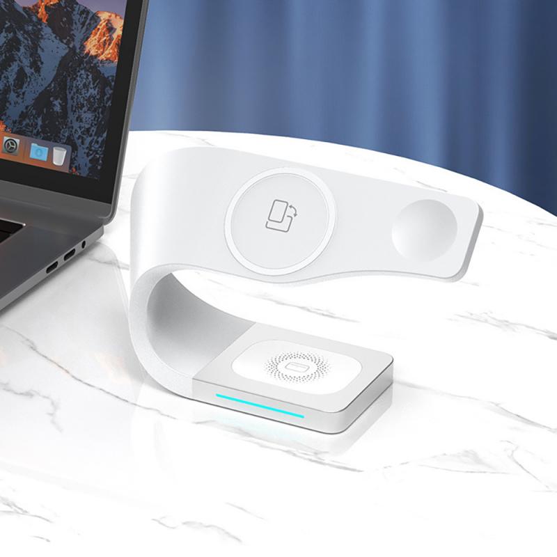 3 in 1 Wireless Chargers Stand For iPhone 13 12 Pro Max Mini Magnetic Charging Dock Station For Airpods Pro Apple watch Charger