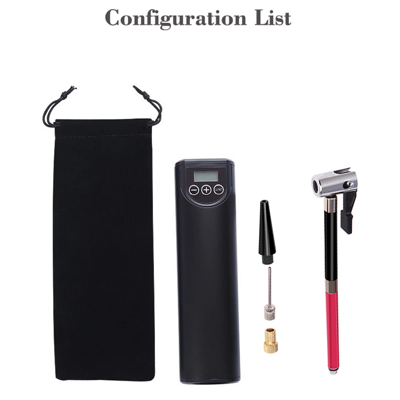 Portable Car Air Compressor Mini Inflatable Electric Pump for Car Bicycle Rechargeable Pump With LED Emergency Light