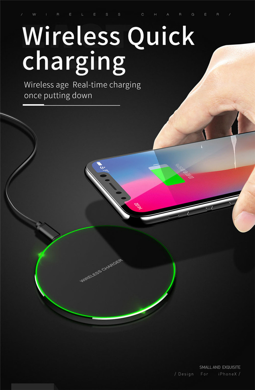 Wireless Charger Pad for iPhone 13 12 11 Pro Max X Xs Samsung Xiaomi Phone Qi Chargers Induction Fast Charging Dock Station