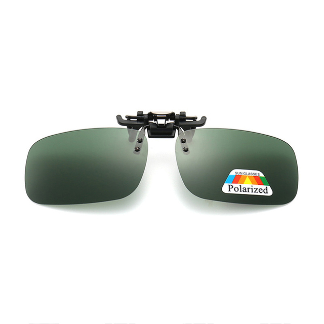 Polarized Clip Sunglasses Myopia Glasses Clip Driver Fishing Night Vision Myopia Clip-on Sun Shading Eyeglasses