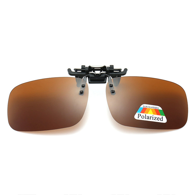 Polarized Clip Sunglasses Myopia Glasses Clip Driver Fishing Night Vision Myopia Clip-on Sun Shading Eyeglasses