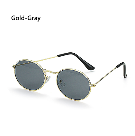 Women Female Oval Sunglasses Eyewear Driver Goggles Gold Small Retro Vintage Sexy Round Sunglasses Frame Cycling Accessories