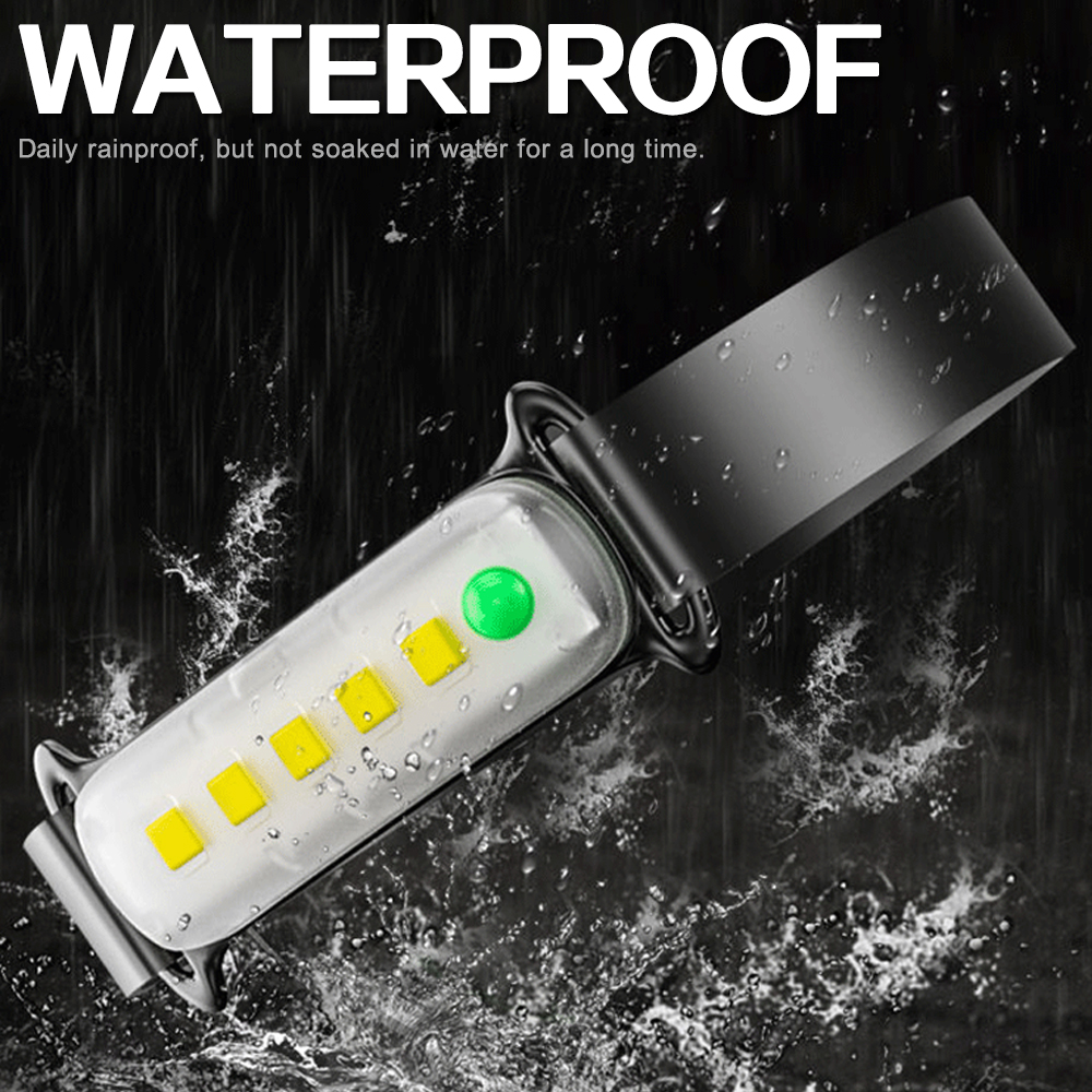 Powerful COB LED Headlamp Rechargeable 3 Switch Modes Headlight Waterproof Head Lamp Camping Head Torch Head Flashlight