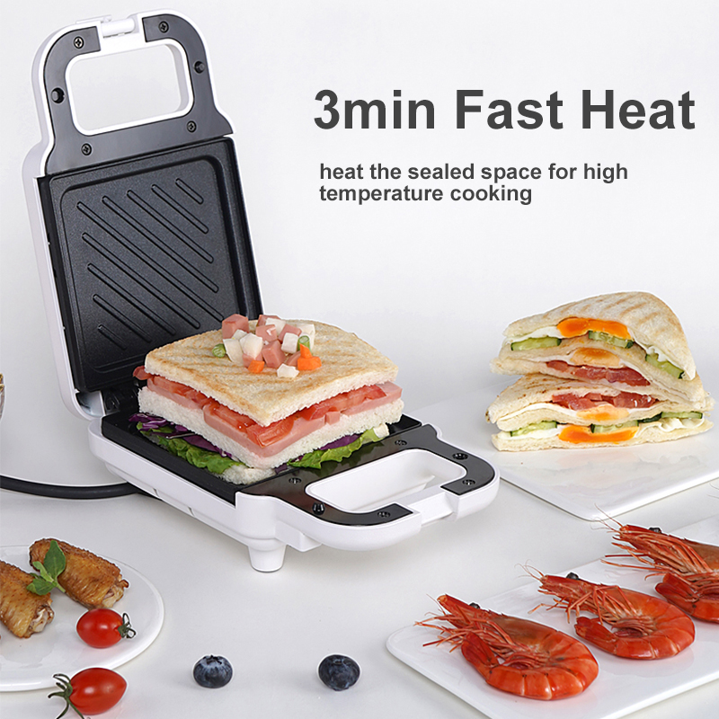 Sandwich Maker Portable Breakfast Maker Non-Stick Kitchen Appliances Multifunctional Office Available Sandwich Maker