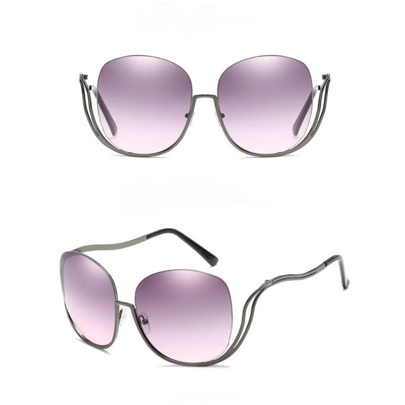 HOT popular half-frame curved leg sunglasses hipster men and women all-purpose ocean  sun glasses