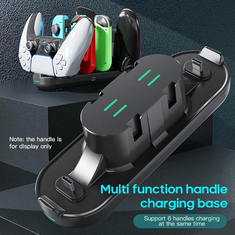 6 In 1 For Switch Oled Controller Charging Dock Support 6 Joypad Charger Stand Station For Switch Pro Console Dropship
