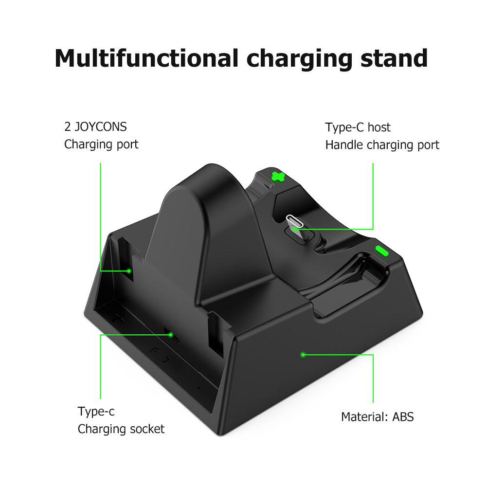 Charging Dock Controller LED Charger For Nintendo Switch Pro Gamepad Charge Stand Charging Accessory