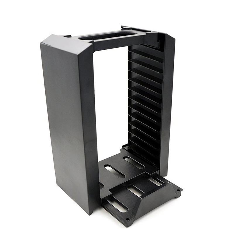 Game Disk Tower Vertical Stand For PS4 Dual Controller Charging Dock Station For PlayStation 4 PRO Slim