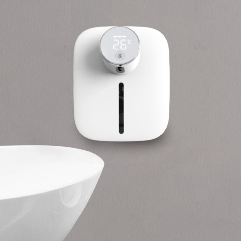 Soap Dispenser Wall-mounted Rechargeable Temperature Display Liquid Soap Dispensers Automatic Foam Hand Sanitizer Machine