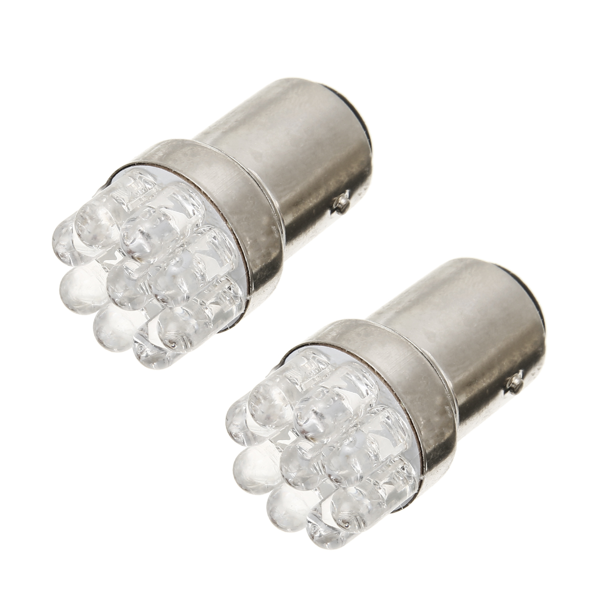 2pc DC 12V BA15D Car Stop Brake Light 9-LEDs High Brightness Red Car Signal Lamp Taillight Bulbs