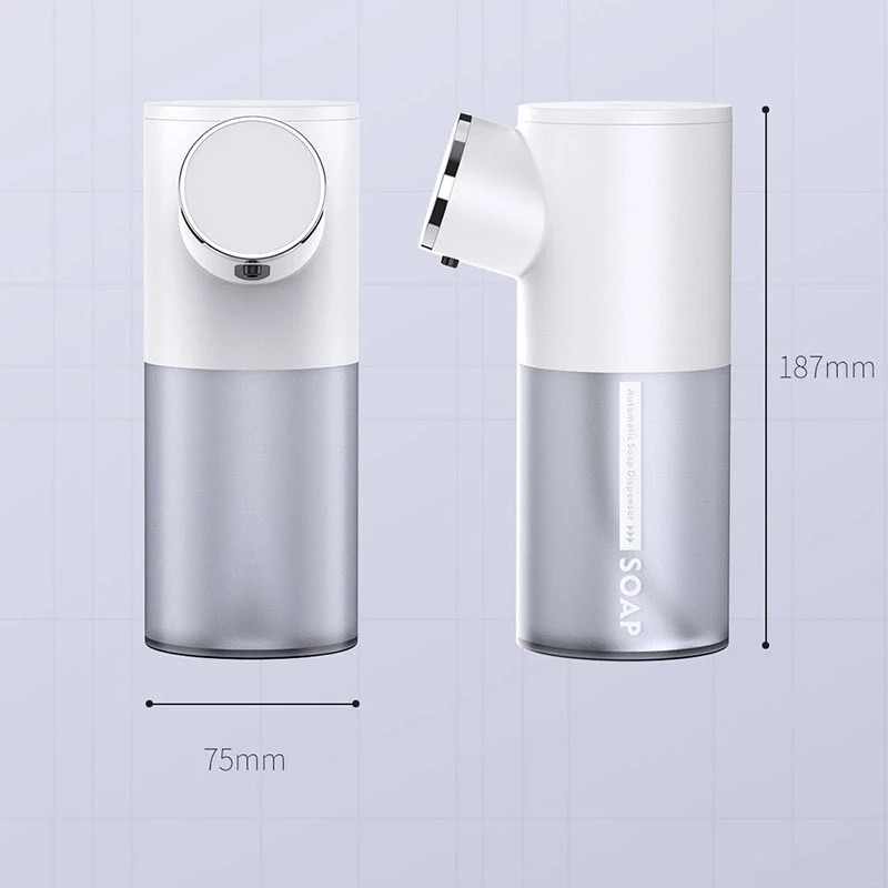 Liquid Soap Dispensers USB Rechargeable Temperature Display 320ML Automatic Dispenser Soap Foam Hand Sanitizer Machine