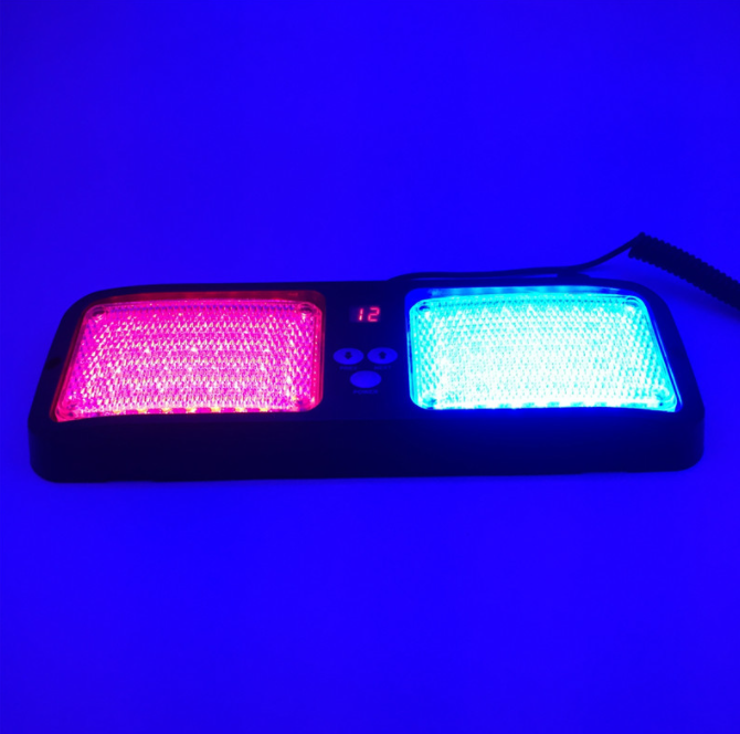 Car Truck 86 LED Windshield Emergency Hazard Warning Flashing lamp Police Strobe Lights Sun visor panel DC 12V 12 Modes