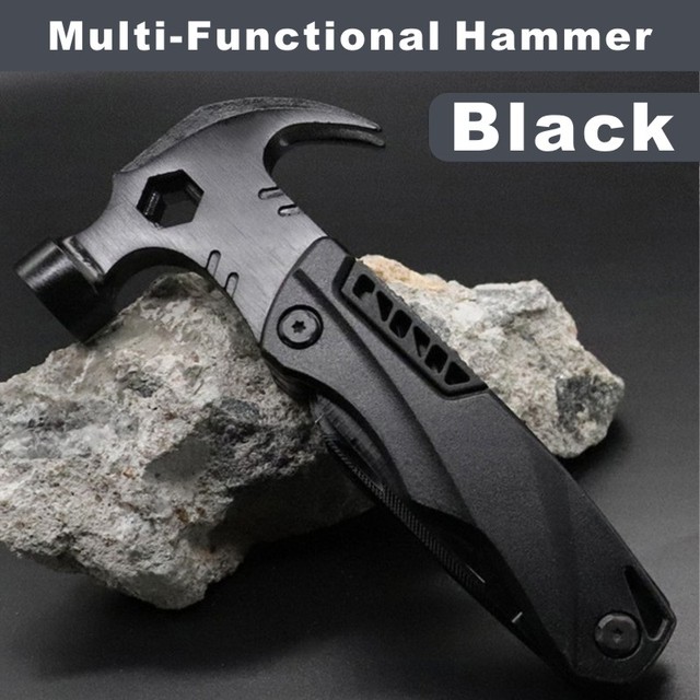 Multi Outdoor Camping Tools Adjustable Wrench/Car Multi-function Lifesaving Hammer Mini Pockets Multifunctional Tool
