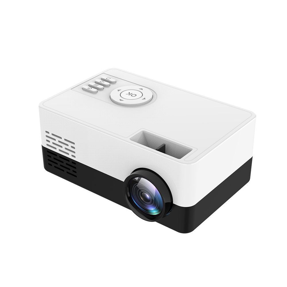 Mini Projector 1080P Portable Mini Pocket Beamer J15 Support 23 Languages AV USB SD Card USB Mini Home Projector