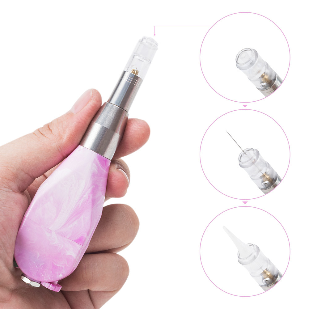Microblading Vietnam Tank Tattoo Pen Semi Permanent Makeup Eyebrow Lips Machine with Cartridge Needles 1R