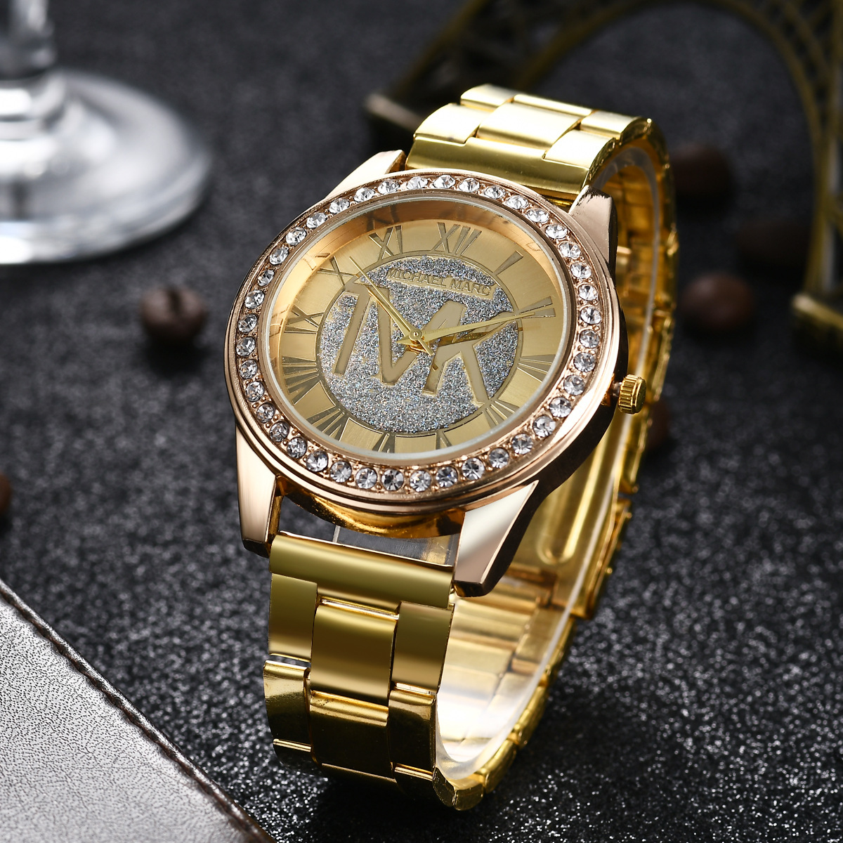 Fashion Women's  watch Steel belt Casual Sports Waterproof Quartz Watches
