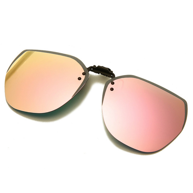 Polarized Clip On Sunglasses Men Women Flip Up Sunglasses Photochromic Driving Glasses Mirrored Night Vision Fishing Goggle