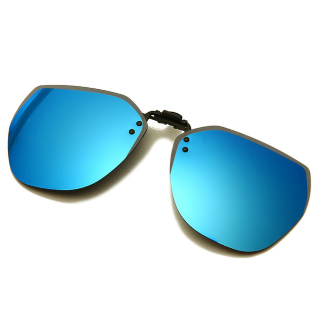 Polarized Clip On Sunglasses Men Women Flip Up Sunglasses Photochromic Driving Glasses Mirrored Night Vision Fishing Goggle