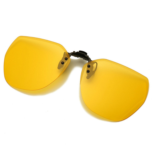 Polarized Clip On Sunglasses Men Women Flip Up Sunglasses Photochromic Driving Glasses Mirrored Night Vision Fishing Goggle