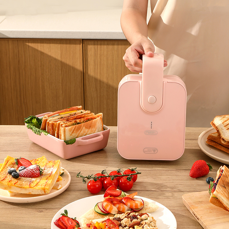220V Electric Sandwich Maker Waffle Maker Toaster Baking Multifunctional Breakfast Machine Pancake Sandwichera Multibaker 650W