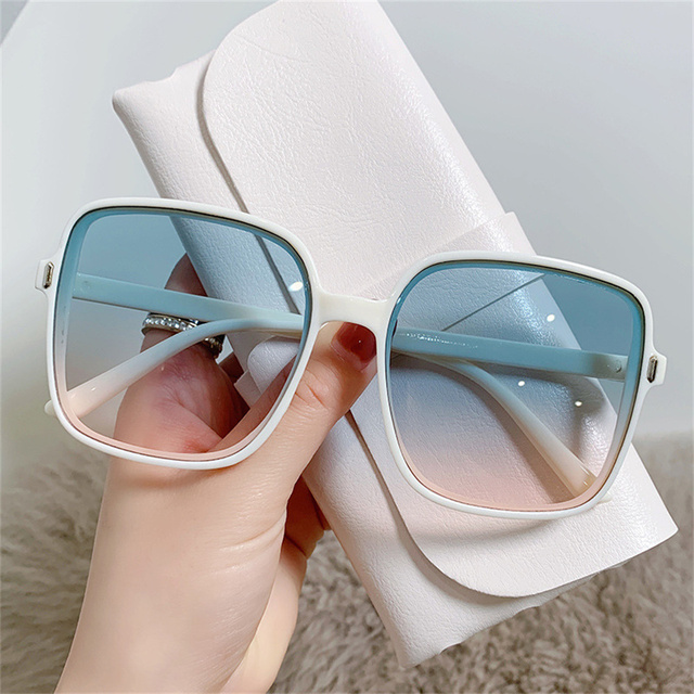Retro Rice Nail Square Sunglasses Round Face Ladies Anti-ultraviolet Sunglasses Wild Jelly Sunglasses Outdoor Goggles Uv400