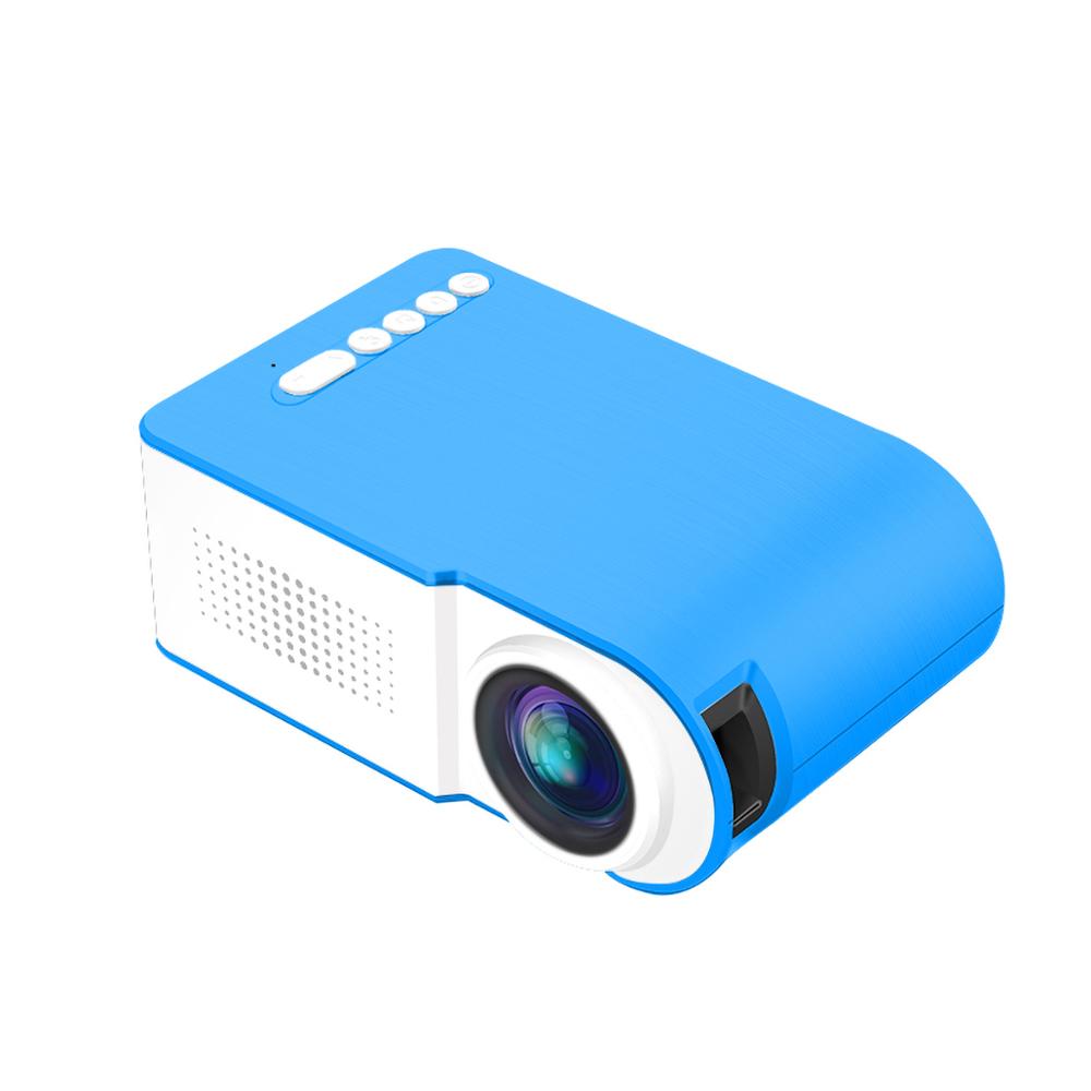 YG210 LED Mini Portable 600 Lumen 3.5mm Audio Support 1080p HD Playback HDMI-compatible USB Projector Home Media Player